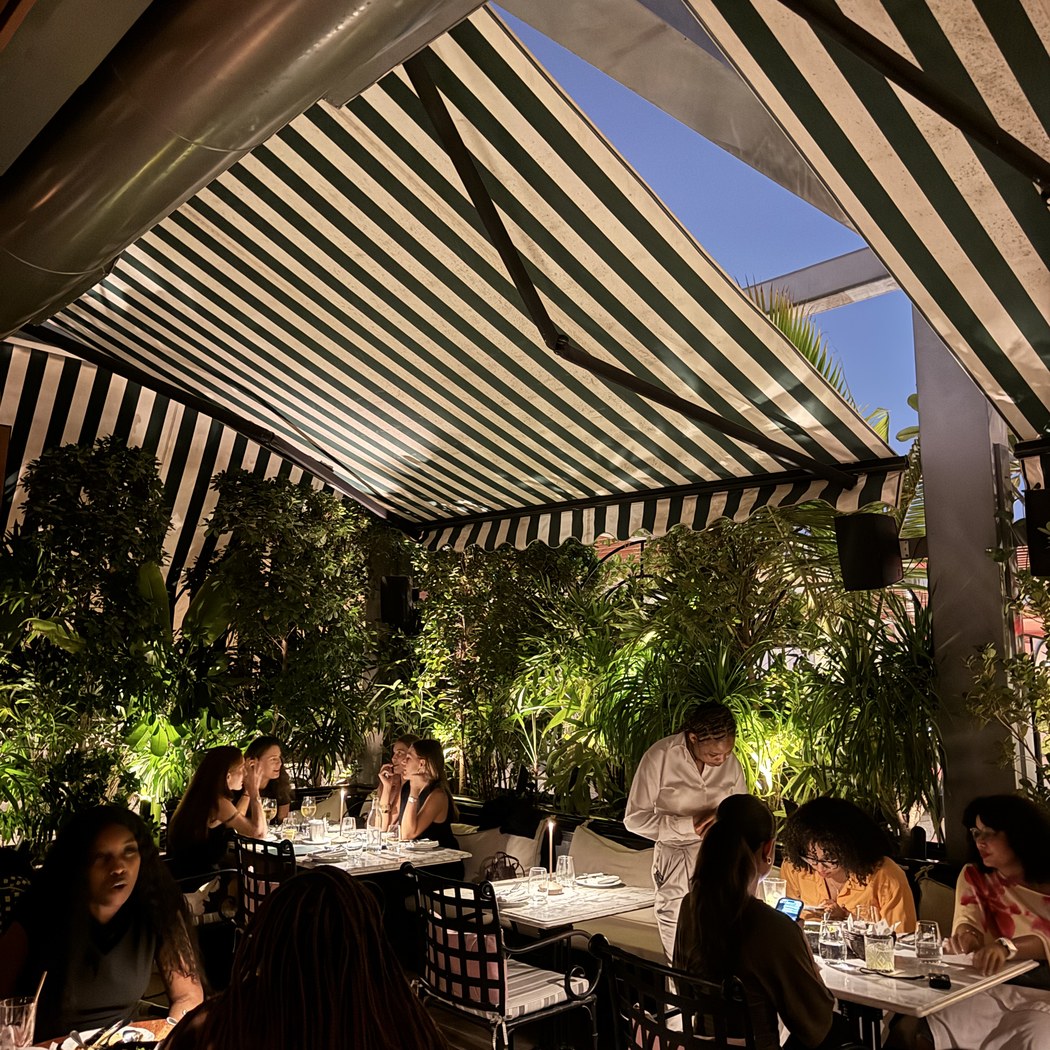 The terrace