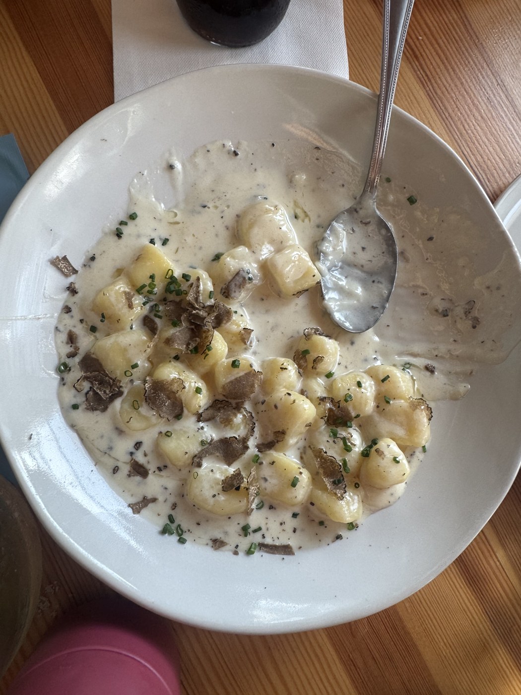 Truffle gnocchi