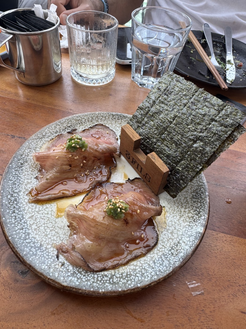 Wagyu marrow handroll