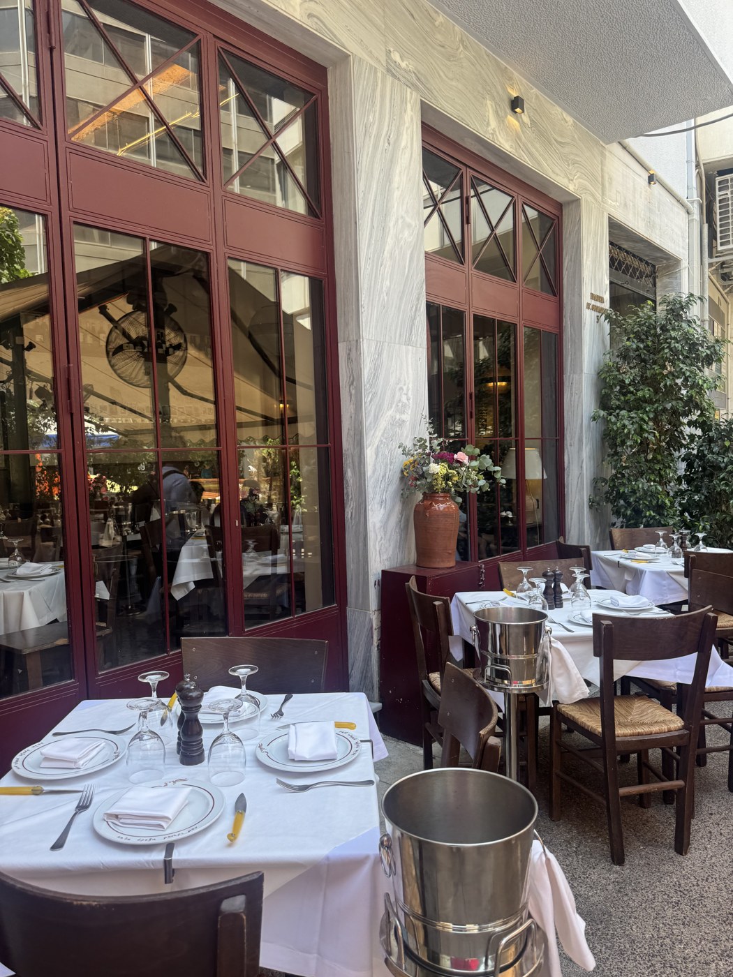 The terrace