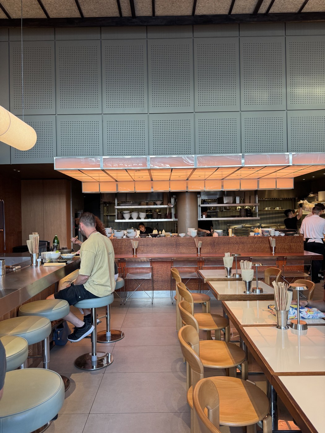 The dining room