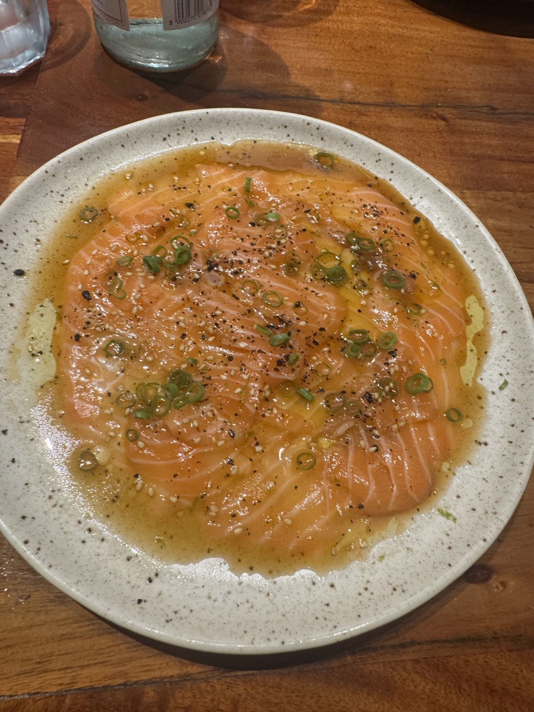 Salmon carpaccio