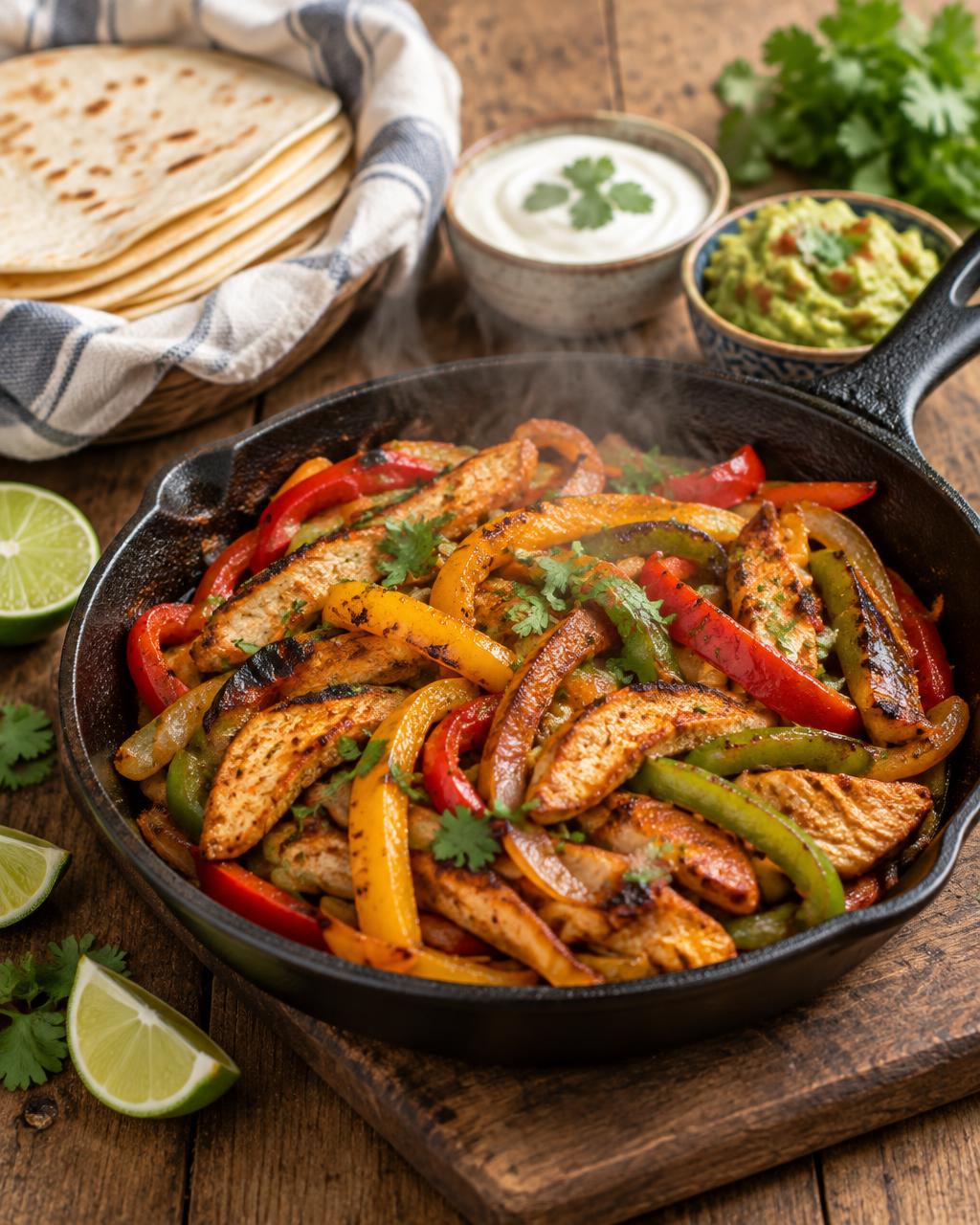 Chicken fajitas
