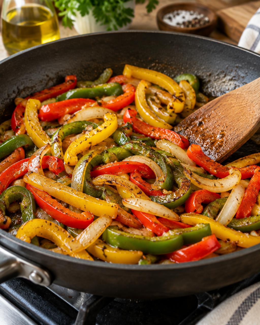 Chicken fajitas step