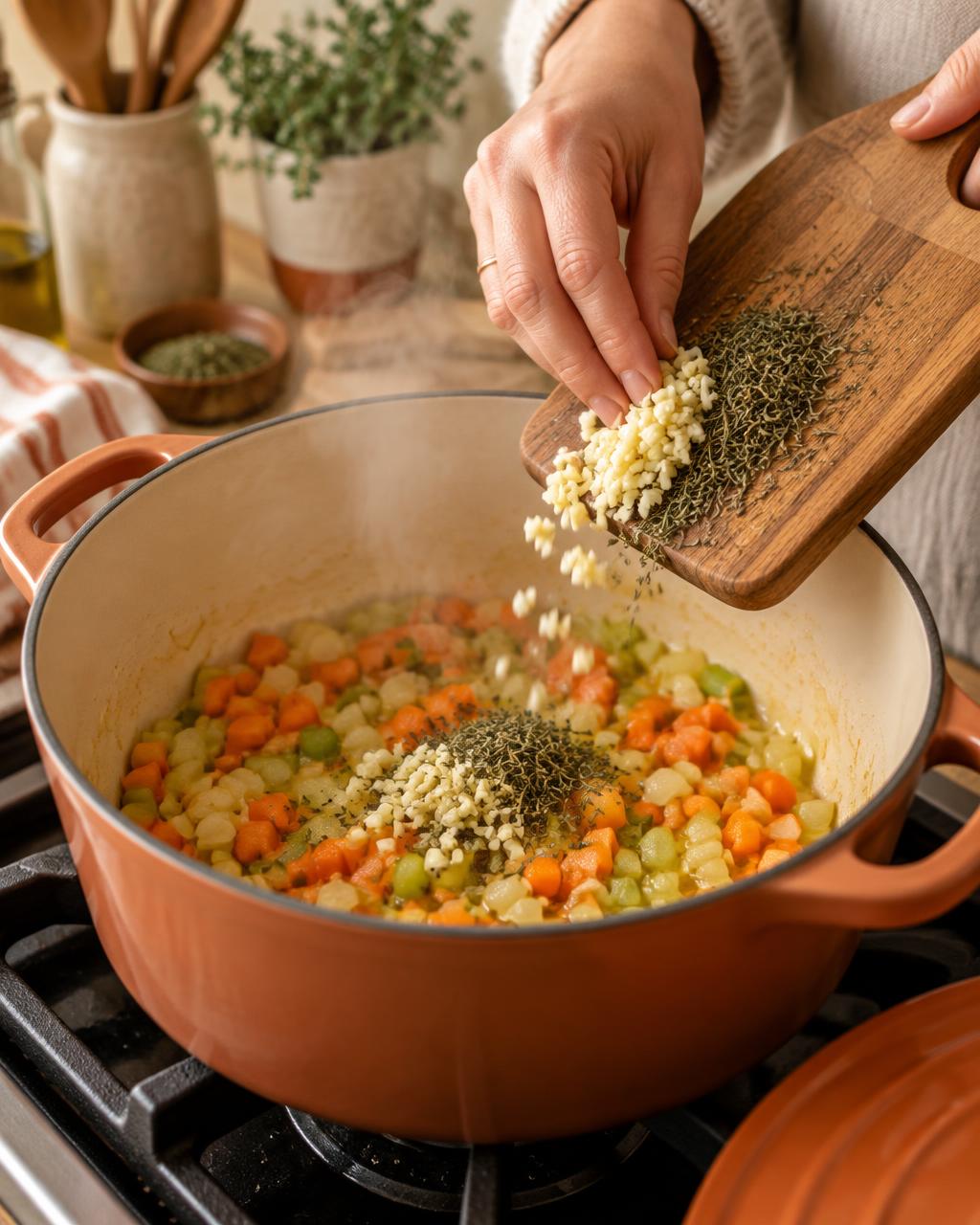 Chicken noodle soup step