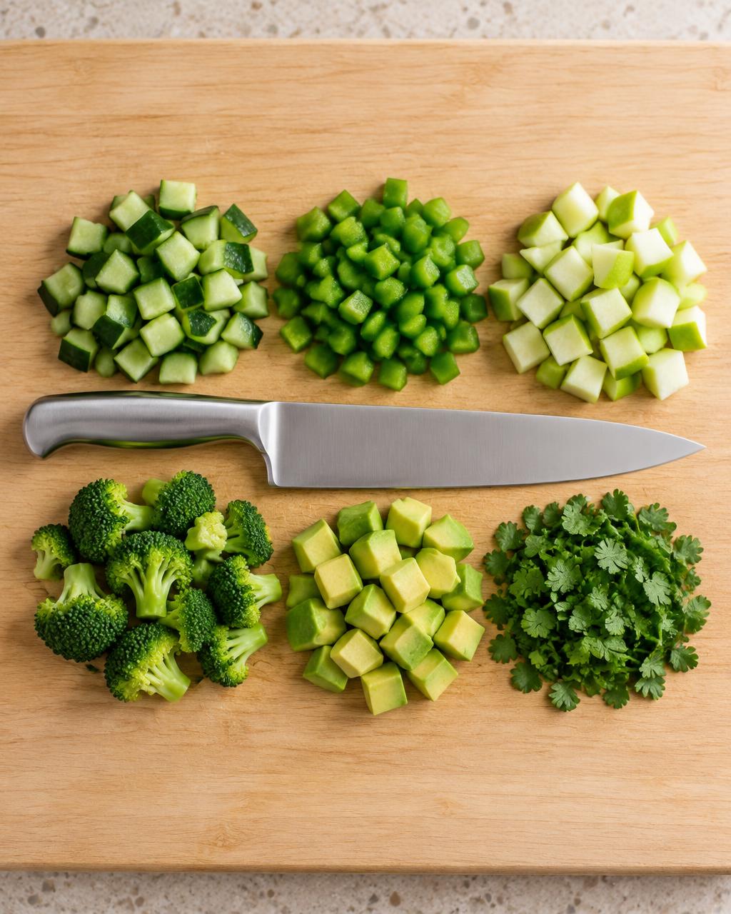 Everything green salad step