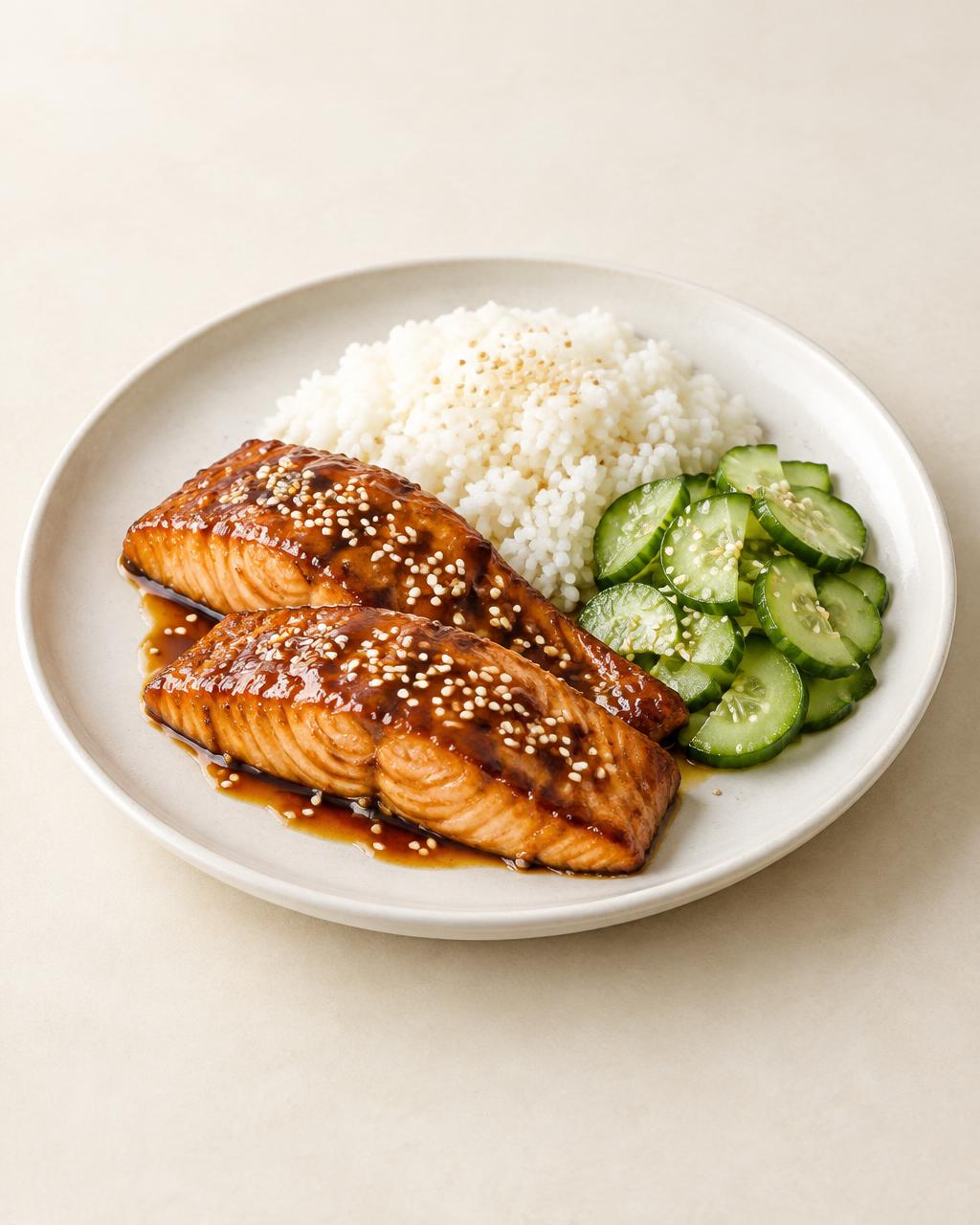 Salmon teriyaki