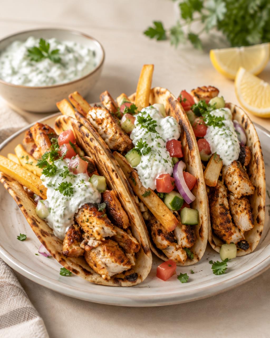 Gyros smash tacos