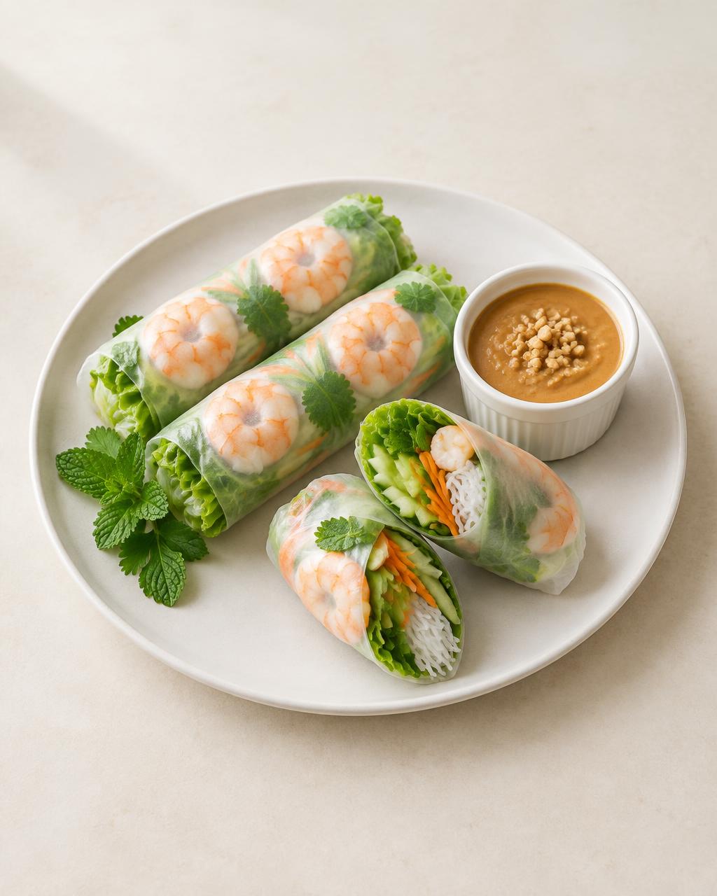 Shrimp summer rolls