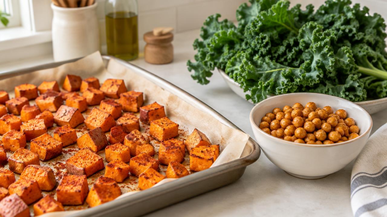 Fall kale salad step